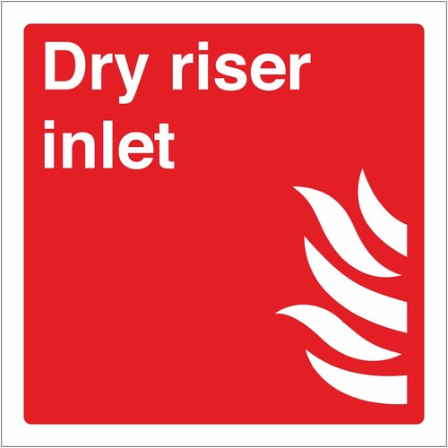Dry riser inlet fire - dry,