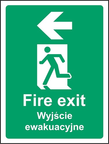 Fire exit left - , polish