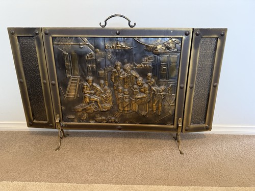 Three panel fire - panel, screen