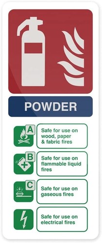 Fire extinguisher powder self - fire,