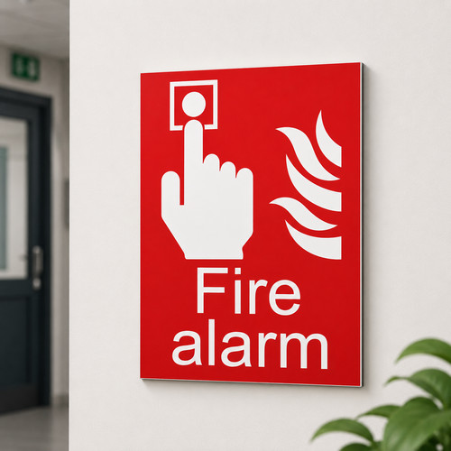 Fire alarm sign 3mm - fire,