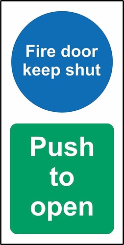 Fire door keep shut - ,