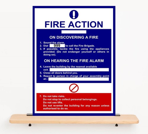 Fire action you discover a - fire, if