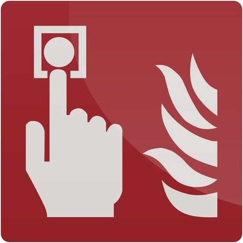 Fire call point symbol rigid - call,