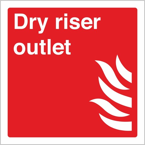 Dry riser outlet fire safety - dry,