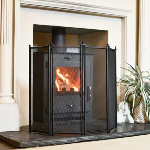 Traditional black four fold - traditional,
