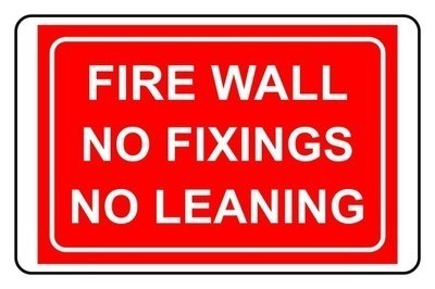 Fire wall fixings - fixings, no