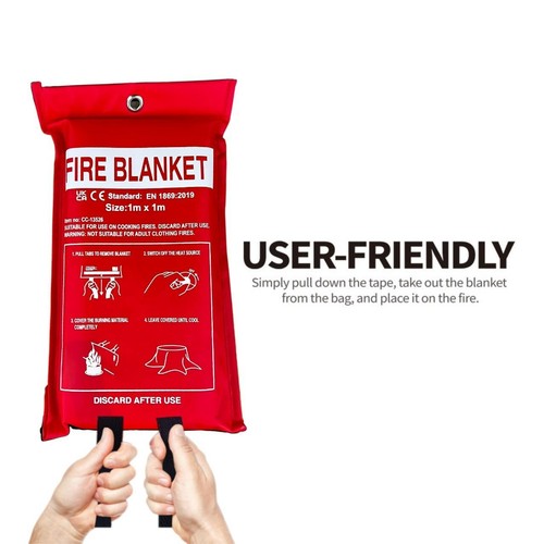Fire blanket 1m kitchen - blanket,