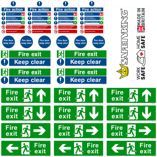 Fire exit signs piece kit - -,