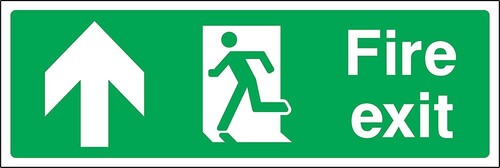 Fire exit running man - fire,