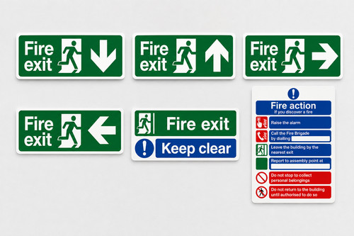 Fire exit sign 3mm - sign,